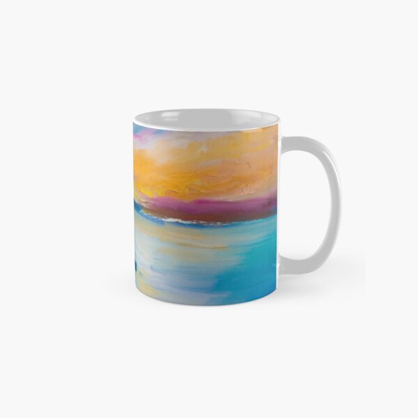Vibrant Blue Sunset Classic Mug