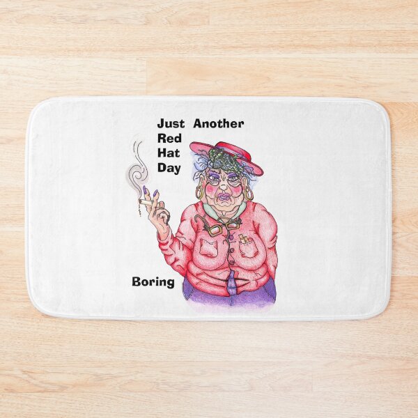 Item preview, Another Red Hat Day, Boring. designed and sold by Sharon Schwalbe.