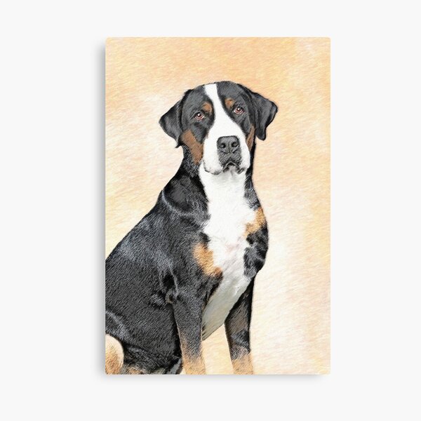 Item preview, Greater Swiss Mountain Dog Painting - Original Art designed and sold by alpendesigns.