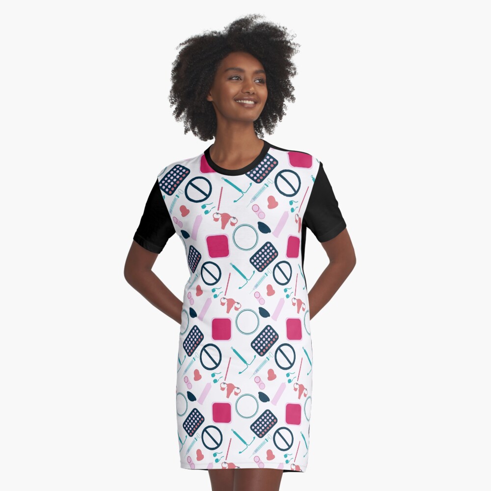 Item preview, Graphic T-Shirt Dress designed and sold by midwifesmarket.