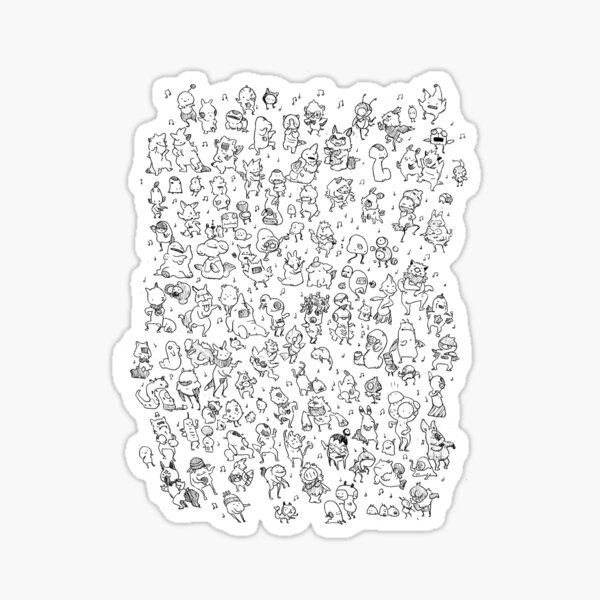 Alien Dance Party Sticker