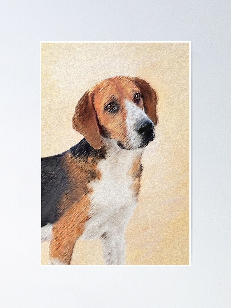 "Harrier Painting Cute Original Dog Art" Poster for Sale by