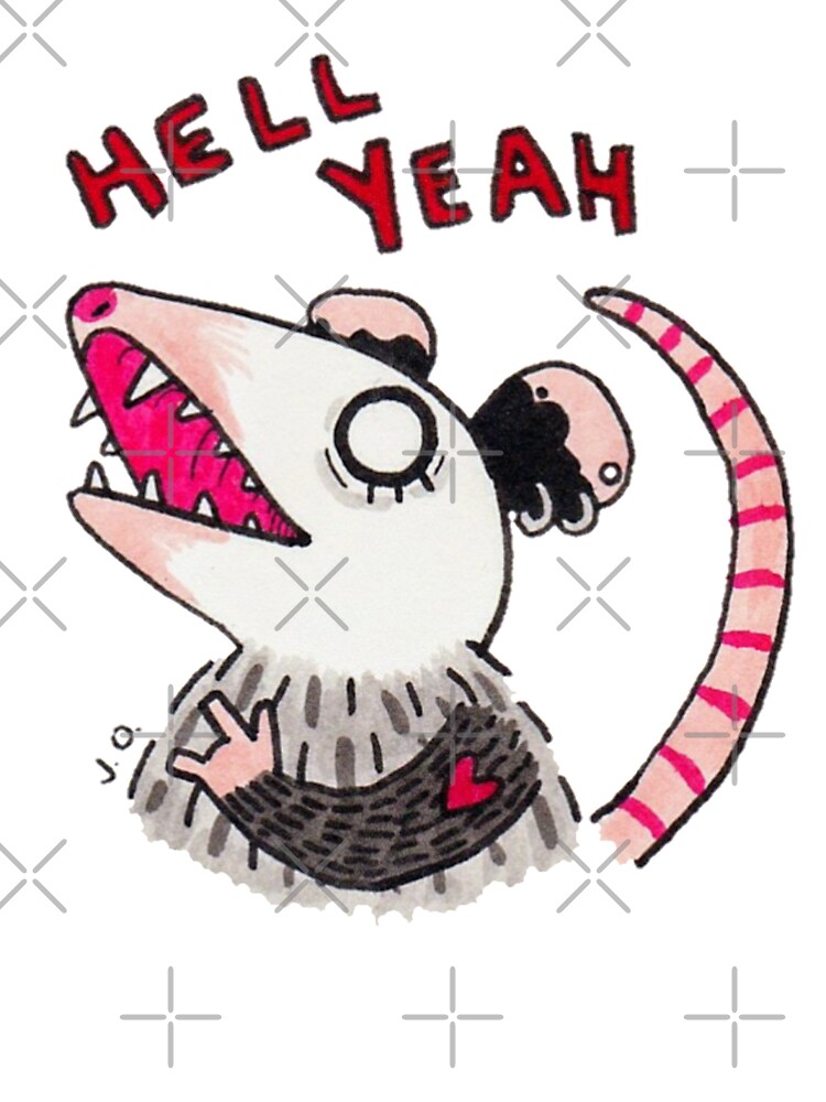 Thumbnail 7 of 7, Oversized T-Shirt, Hell Yeah designed and sold by possum-mood.
