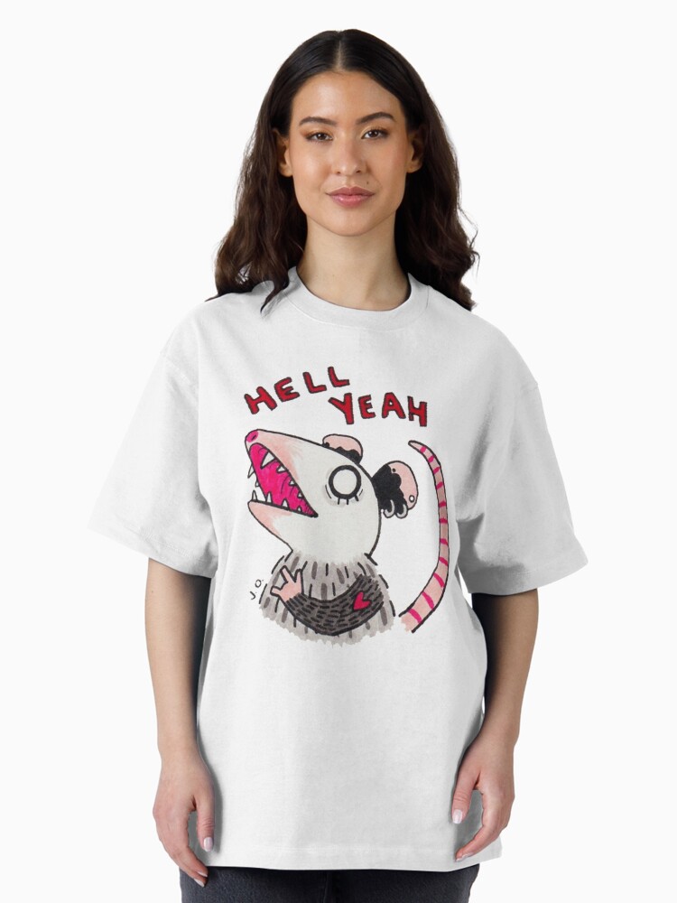 Thumbnail 2 of 7, Oversized T-Shirt, Hell Yeah designed and sold by possum-mood.
