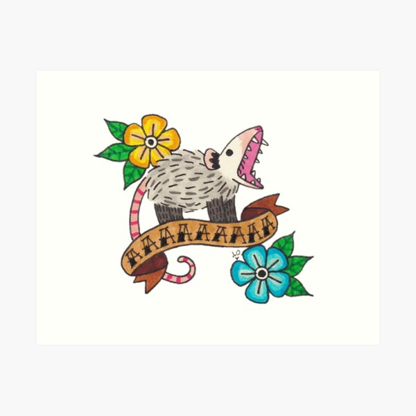Item preview, Tattoo Possum designed and sold by possum-mood.