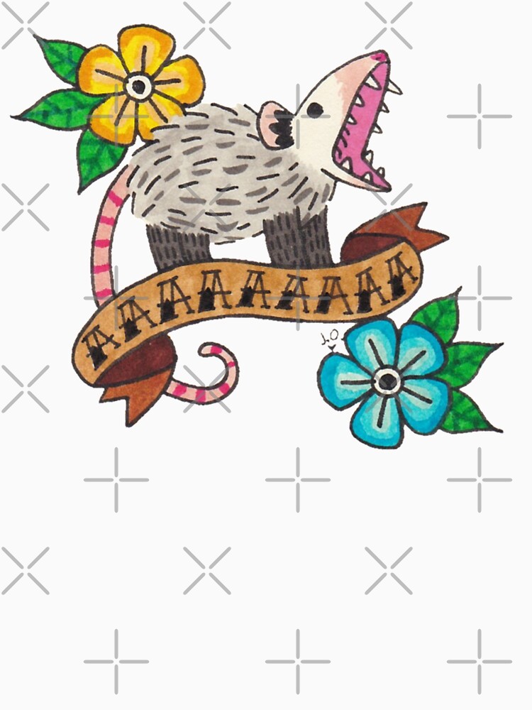 Thumbnail 7 of 7, Classic T-Shirt, Tattoo Possum designed and sold by possum-mood.