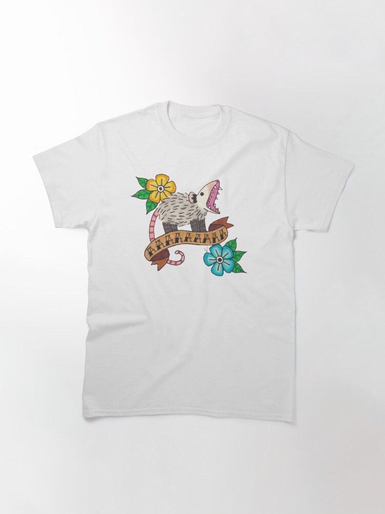 Thumbnail 3 of 7, Classic T-Shirt, Tattoo Possum designed and sold by possum-mood.