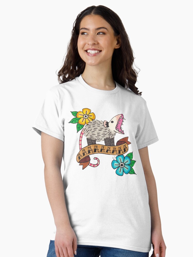 Thumbnail 2 of 7, Classic T-Shirt, Tattoo Possum designed and sold by possum-mood.