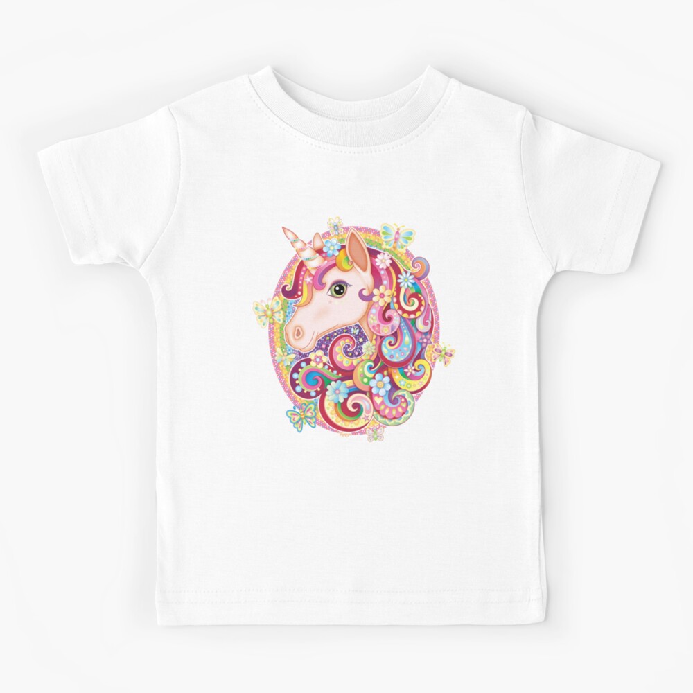 Unicorn Rainbow Art - Colorful Unicorn Art by Thaneeya McArdle Kids T-Shirt