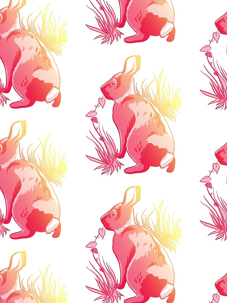 Thumbnail 3 of 3, Scarf, Wildfire Rabbit designed and sold by LizzieKelso.