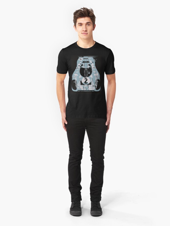 Alternate view of Porsche 917K - RACE CAR - LE MANS - MOTORSPORT Slim Fit T-Shirt