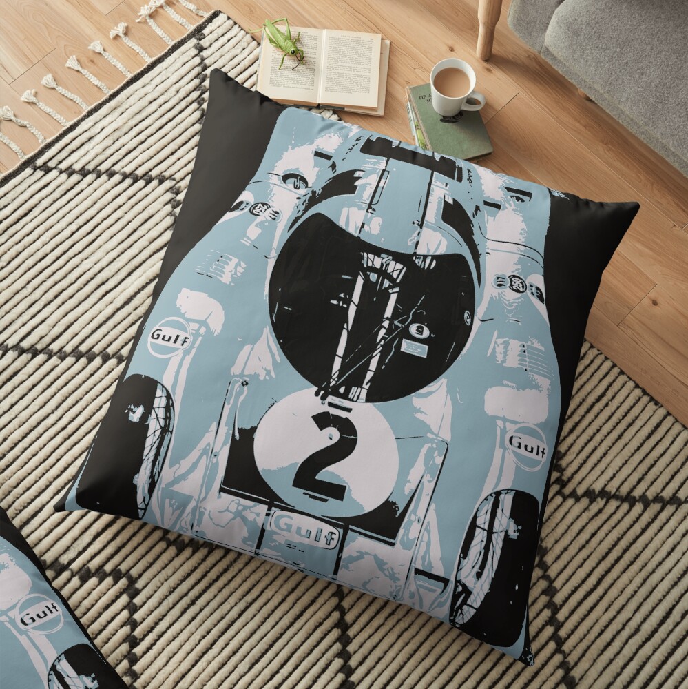 Porsche 917K - RACE CAR - LE MANS - MOTORSPORT Floor Pillow