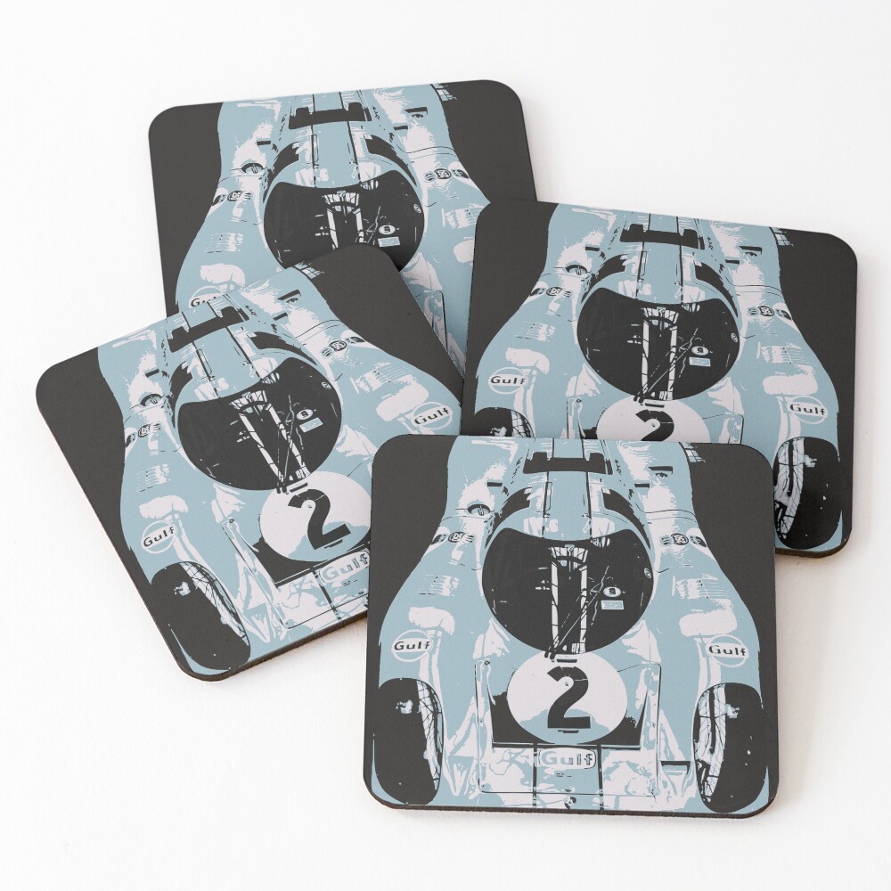 Porsche 917K - RACE CAR - LE MANS - MOTORSPORT Coasters (Set of 4)