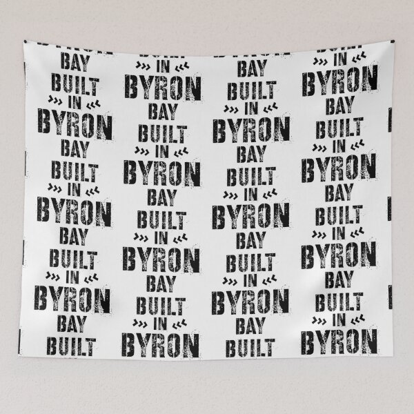 Item preview, Built in Byron Bay typography text art by Word Fandom - wordfandom designed and sold by Kerry Pritchard.