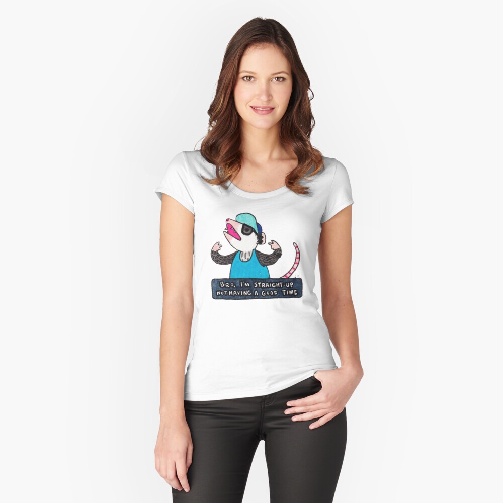 Item preview, Fitted Scoop T-Shirt designed and sold by possum-mood.