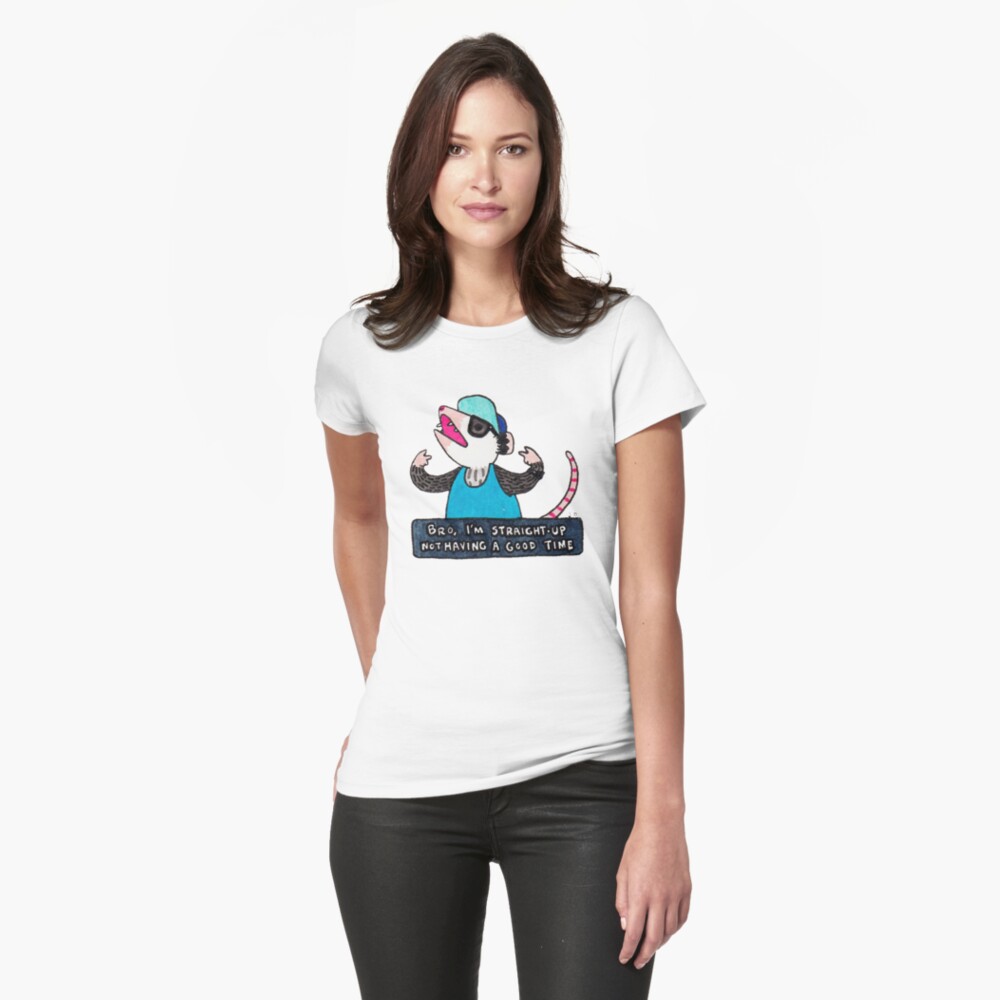 Item preview, Fitted T-Shirt designed and sold by possum-mood.
