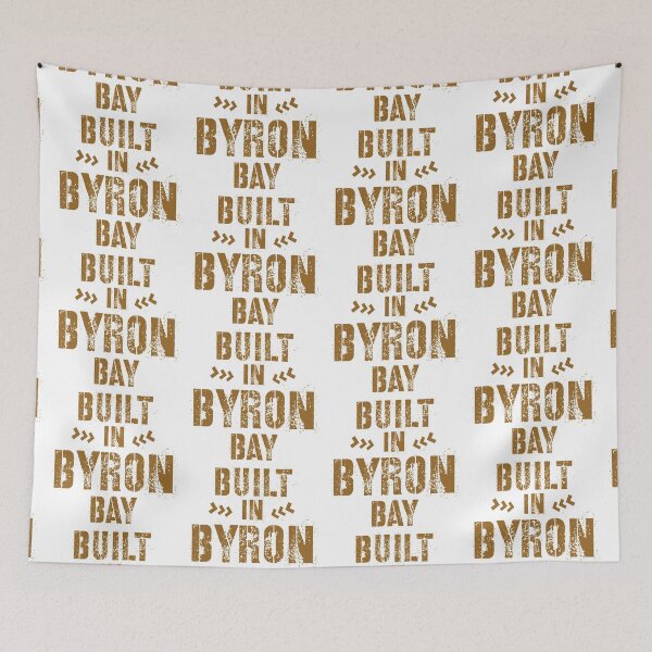 Item preview, Built in Byron Bay typography text art by Word Fandom - wordfandom designed and sold by Kerry Pritchard.