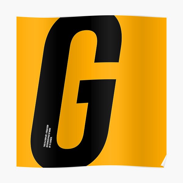 G sign Poster