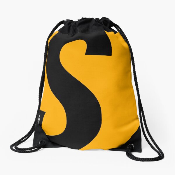 S sign Drawstring Bag