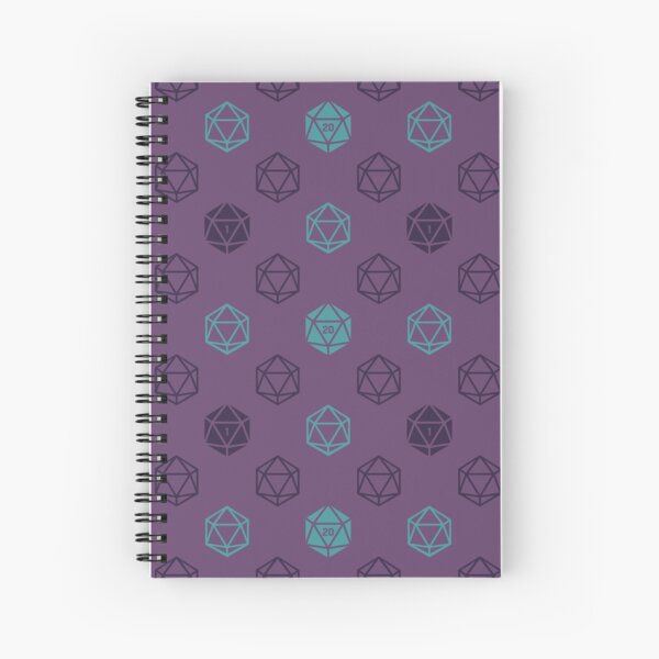 Roll The Dice (Purple) Spiral Notebook