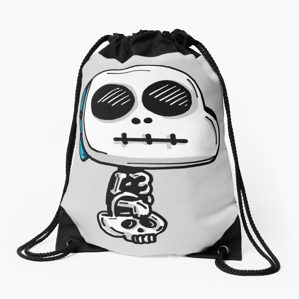 Gumball Watterson from The Amazing World of Gumball™ wearing a Halloween Skeleton Costume Drawstring Bag