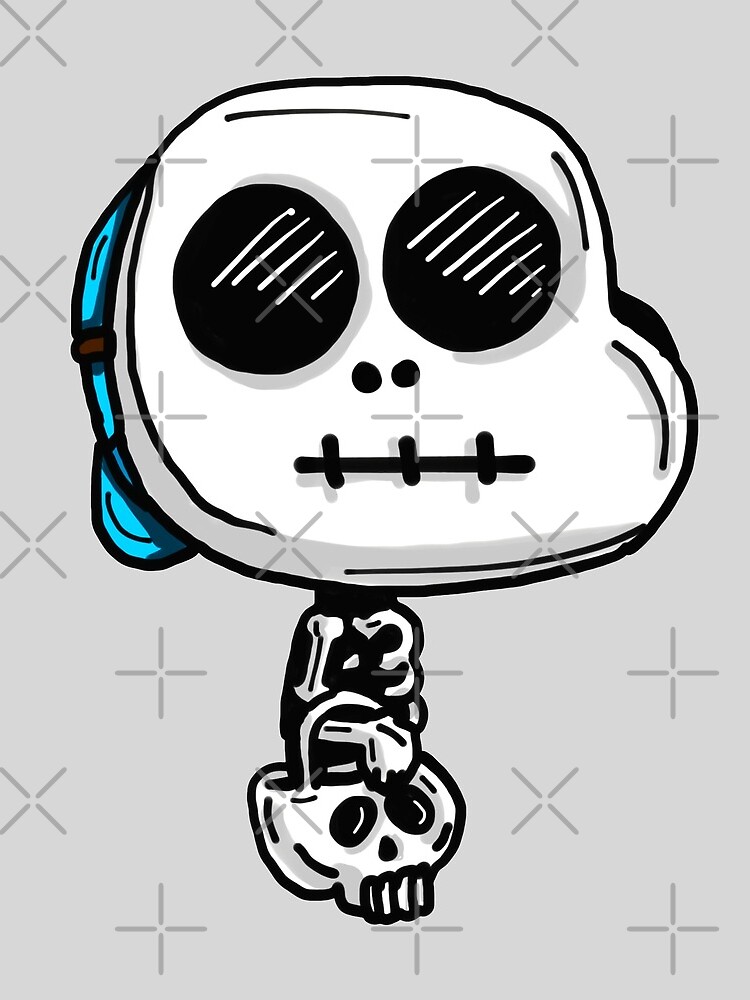 Gumball Watterson from The Amazing World of Gumball™ wearing a Halloween Skeleton Costume by sketchNkustom