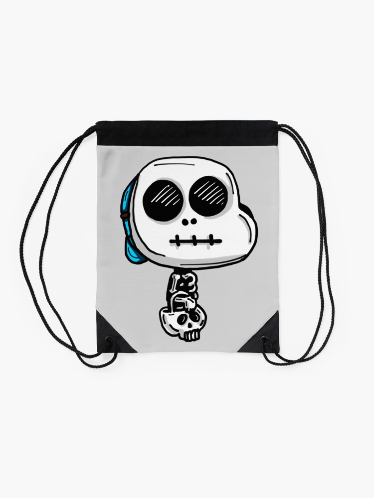 Alternate view of Gumball Watterson from The Amazing World of Gumball™ wearing a Halloween Skeleton Costume Drawstring Bag