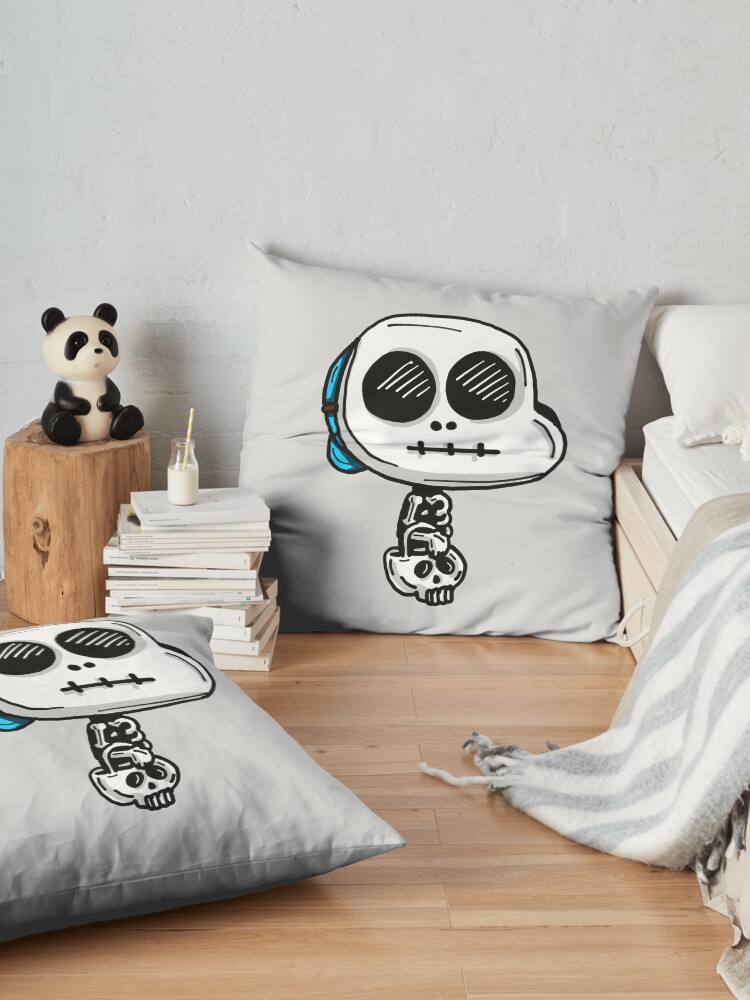 Alternate view of Gumball Watterson from The Amazing World of Gumball™ wearing a Halloween Skeleton Costume Floor Pillow