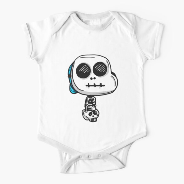 Gumball Watterson from The Amazing World of Gumball™ wearing a Halloween Skeleton Costume Short Sleeve Baby One-Piece