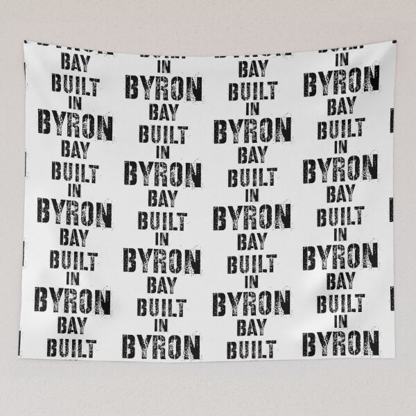 Item preview, Built in Byron Bay typography text art by Word Fandom - wordfandom designed and sold by Kerry Pritchard.