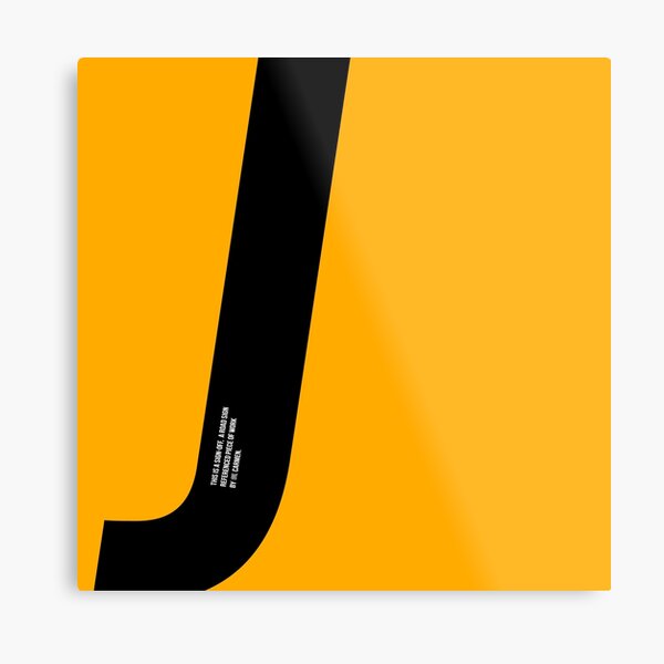 J sign Metal Print