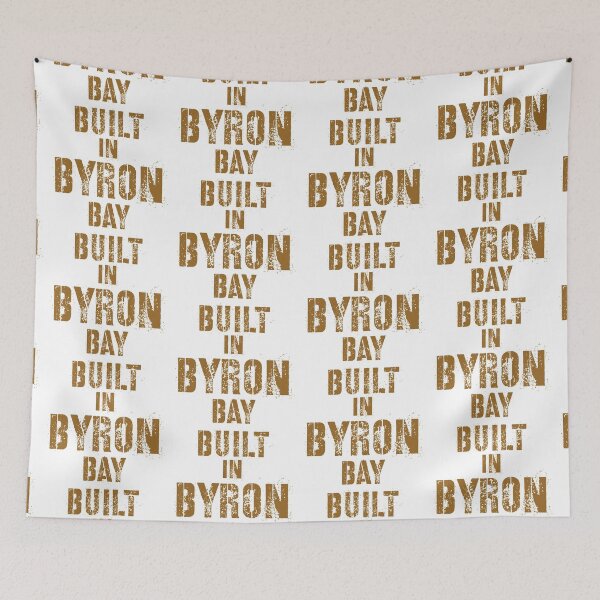Item preview, Built in Byron Bay typography text art by Word Fandom - wordfandom designed and sold by Kerry Pritchard.