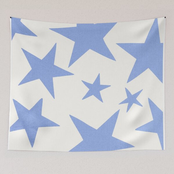 Item preview, Vsco blue stars pattern design designed and sold by Draculaura2009.
