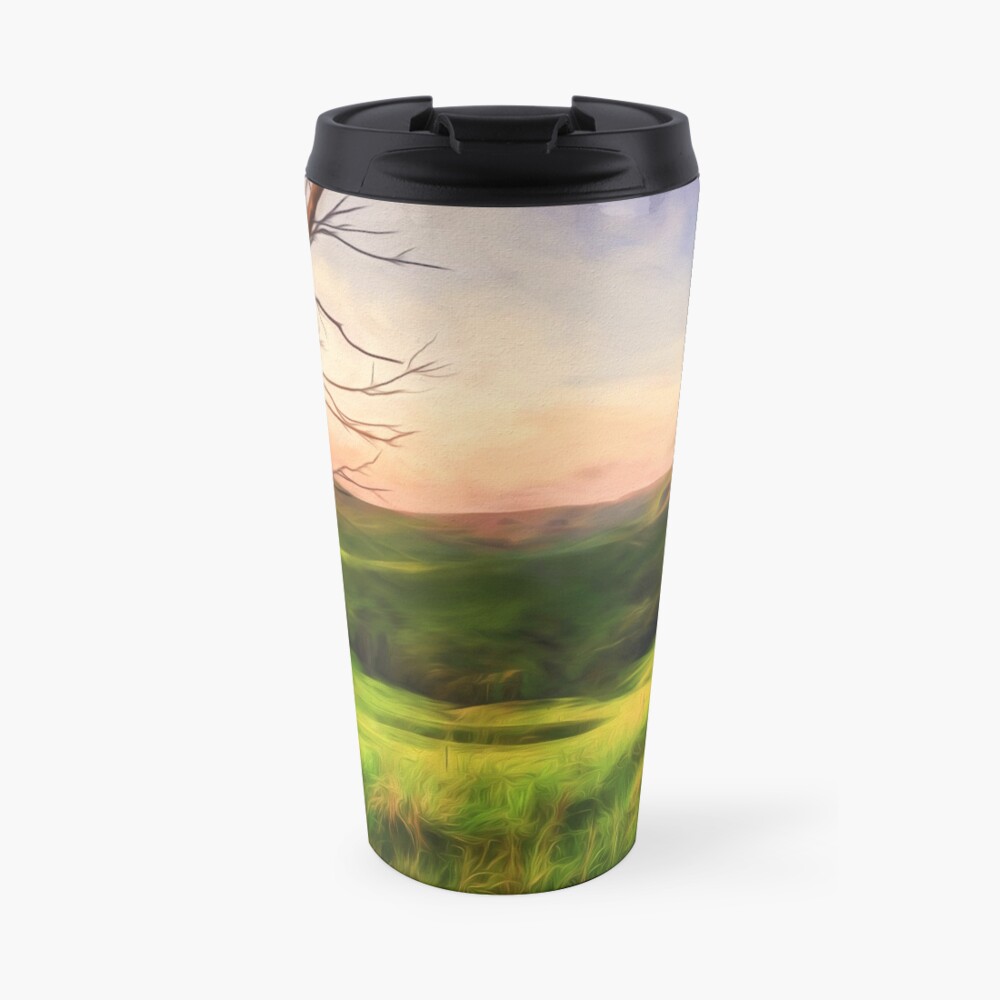 The Valley (digital painting) Travel Mug