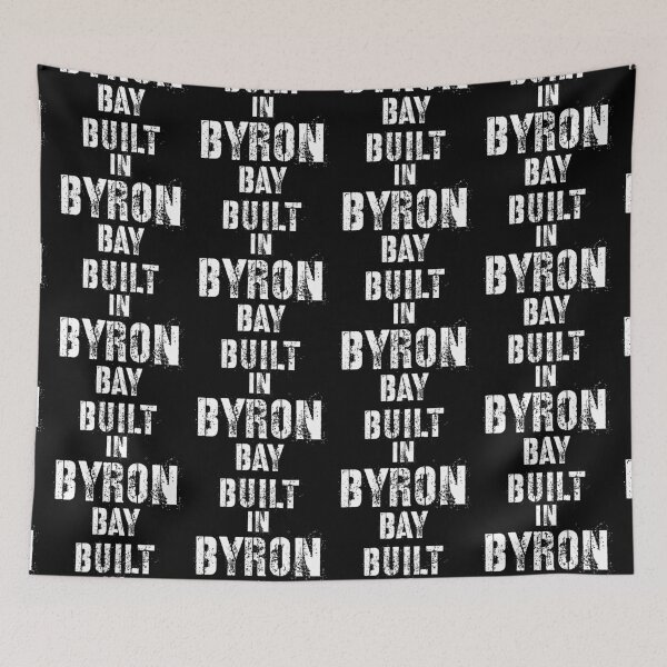 Item preview, Built in Byron Bay typography text art by Word Fandom - wordfandom designed and sold by Kerry Pritchard.