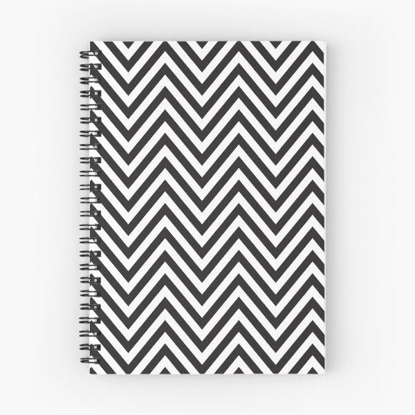 Aperçu de l'œuvre MODERN CHEVRON PATTERN bold monochrome noir + blanc créée et vendue par Kat Massard.