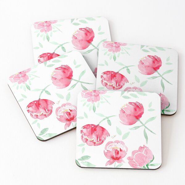 Item preview, Watercolour Romantic Roses and peonies designed and sold by Annalisa Amato.