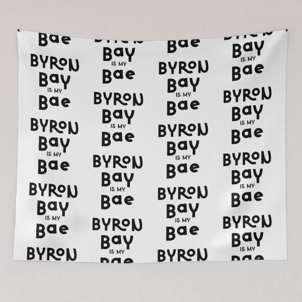 Item preview, Byron Bay is my Bae typography text art by Word Fandom - wordfandom designed and sold by Kerry Pritchard.
