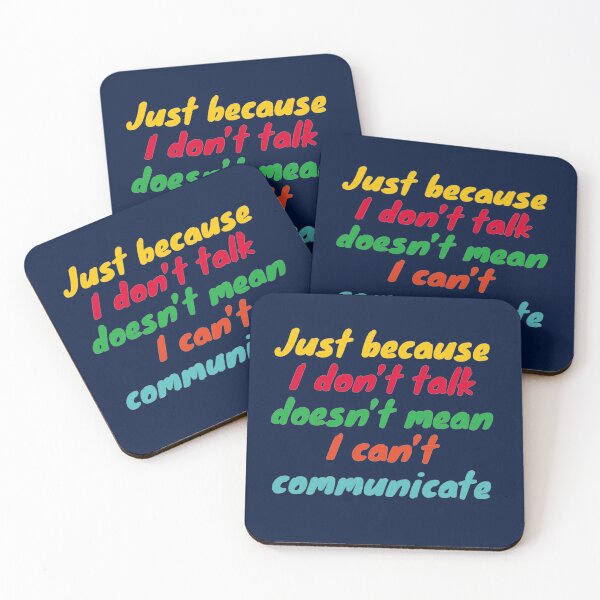 Item preview, Just Because I Don't Talk Doesn't mean I can't Communicate - Communication for the Non-Verbal  designed and sold by Good-Find.