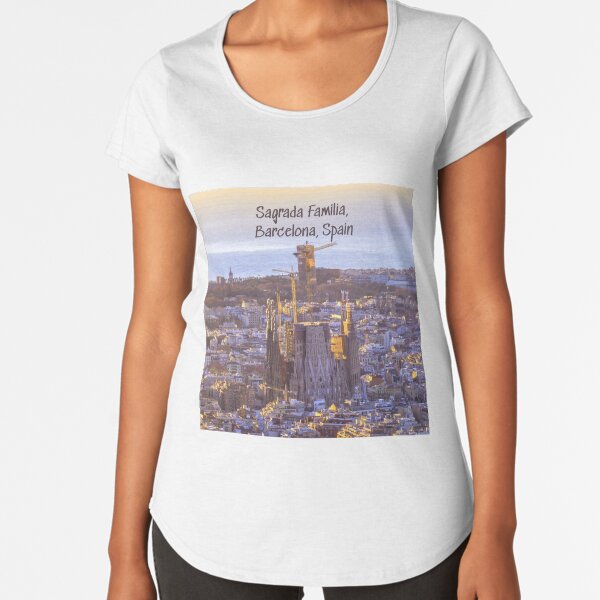 Sagrada Familia Catholic Church, Barcelona, Spain Premium Scoop T-Shirt