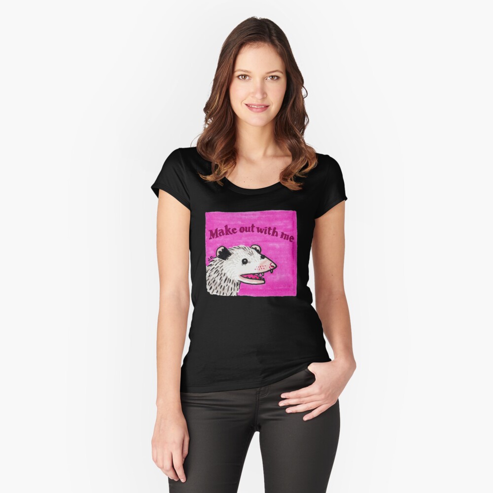 Item preview, Fitted Scoop T-Shirt designed and sold by possum-mood.