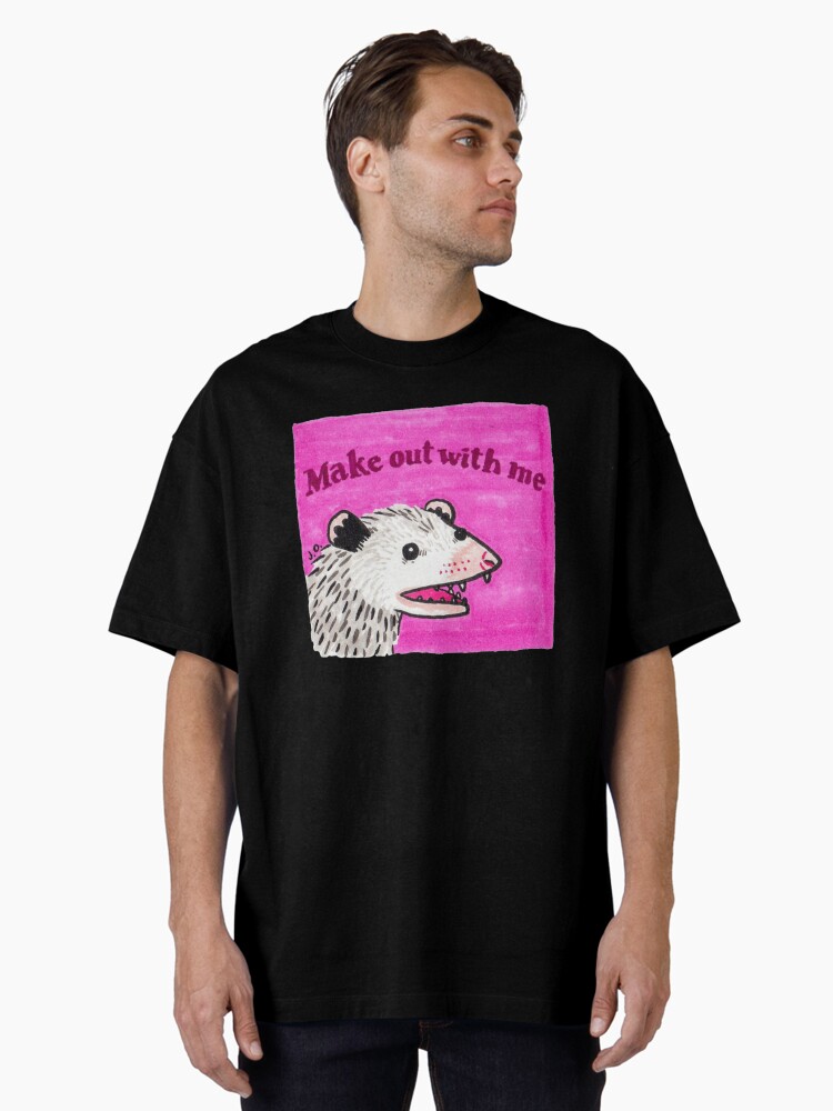 Thumbnail 2 of 7, Oversized T-Shirt, Make Out With Me designed and sold by possum-mood.