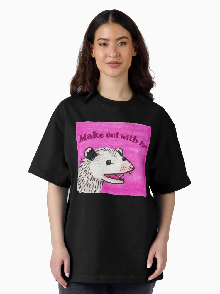 Thumbnail 1 of 7, Oversized T-Shirt, Make Out With Me designed and sold by possum-mood.