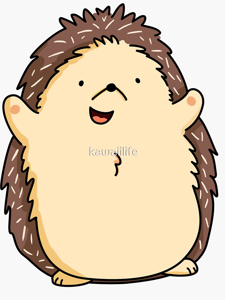 "Kawaii Hedgehog" Sticker by kawaiilife | Redbubble