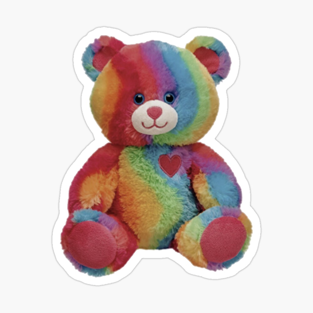 teddy bears rainbow