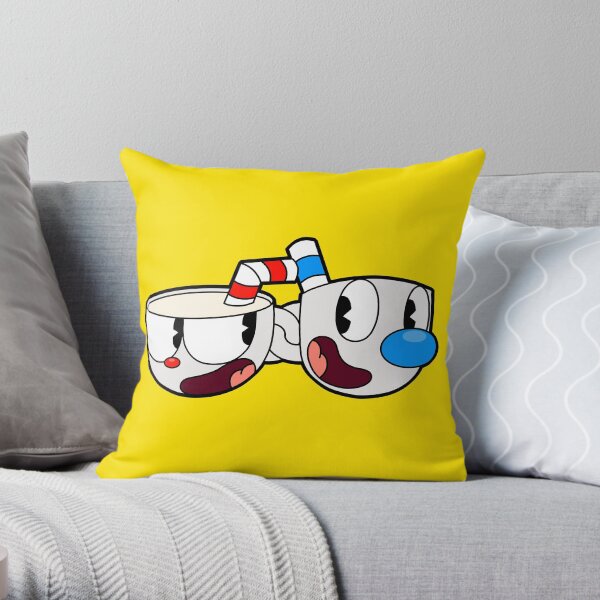 Cuphead and Mugman Cojín