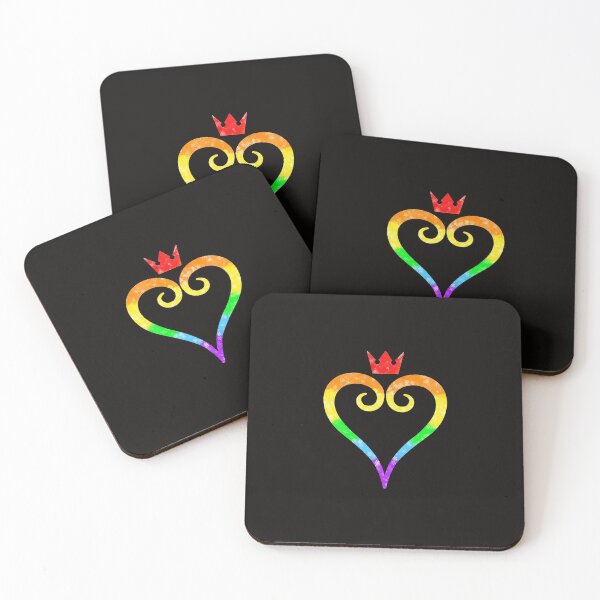 Kingdom Hearts Logo - Starry Rainbow Coasters (Set of 4)