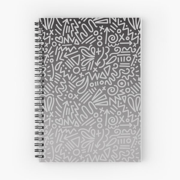 Item preview, Doodle Illustration Gray Ombre designed and sold by Corey Paige Designs.