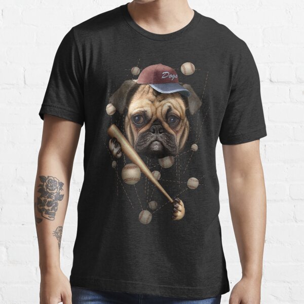 "DOG BASEBALL" Tshirt for Sale by MEDIACORPSE Redbubble dogs t
