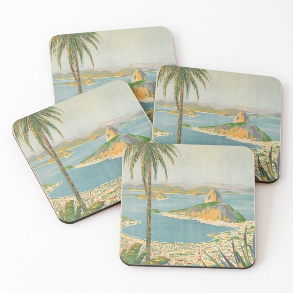 Item preview, Brazil Retro Vintage Travel Poster designed and sold by vintagevivian.